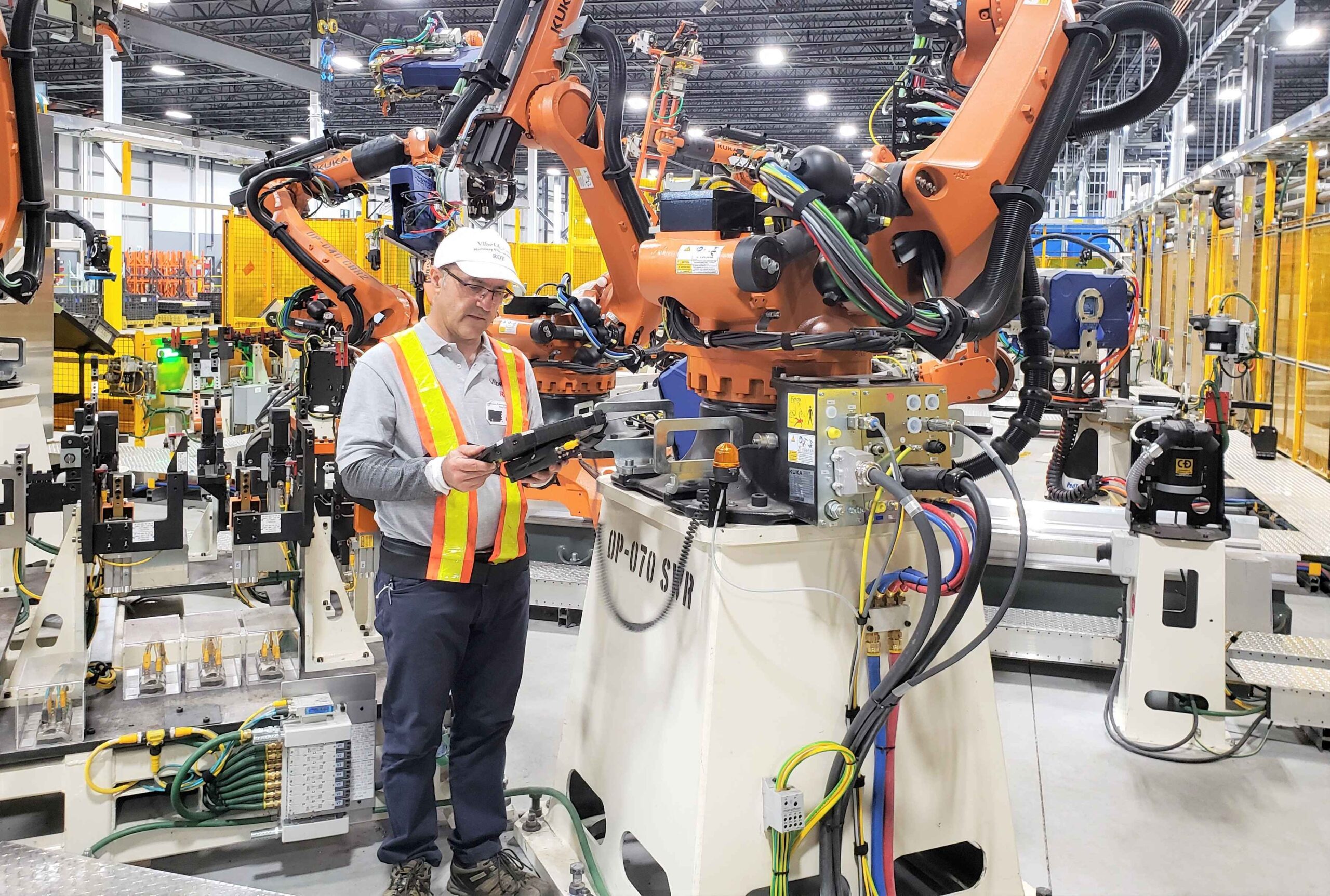 Vibration analysis at robotics facility